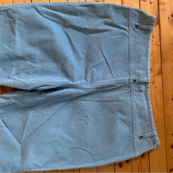 Baby Blue Low Waist Flare Cords - Picture 3 of 7